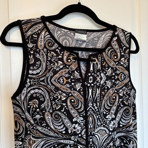 Vintage Clientele Sleeveless Midi Dress Paisley Print - Picture 3 of 9